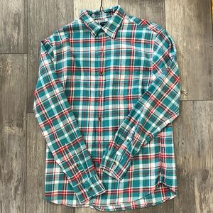 Mens J Crew Scotch Plaid Flannel Med new w tags